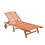 Malibu Outdoor Wood Folding Sunbathing Chaise Lounge V255