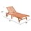 Malibu Outdoor Wood Folding Sunbathing Chaise Lounge V255