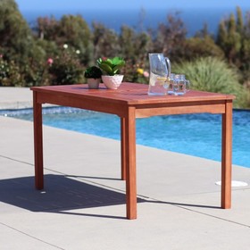 Malibu Outdoor Rectangular Patio Dining Table V98A