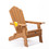 TALE Folding Adirondack Chair with Pullout Ottoman with Cup Holder, Oversized, Poly Lumber, for Patio Deck Garden, Backyard Furniture, Easy to Install,BROWN W100243597