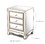 W 19.7" x D 15" x H 26" Champagne mirror three extraction cabinet, multifunctional bedside table W100535962