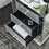 Classic bedroom elegant bedside table, 1 piece of 3 drawer mirrored bedside table W1005P183000