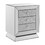 Classic bedroom elegant bedside table, 1 piece of 3 drawer mirrored bedside table W1005P183000