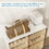 Portable Shoe cabinet Living Room,Stackable Storage Organizer Cabinet with Doors and Shelves,Shoe Box for Closet W1019P143200