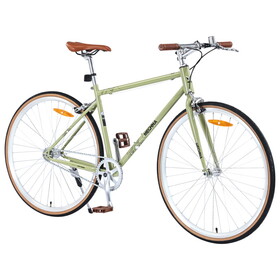 Single Speed Retro style 700C Road Bike for men women's City Bicycle,Steel Frame W1019P175591