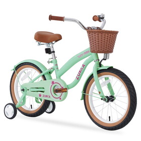 Multiple Colors,Girls Bike for 4-7 Years Old Kids,16 inch wheel, Training Wheels Included W1019P179143