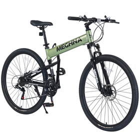 29" Folding Mountain Bike,Suspension Fork,Aluminium Alloy Frame 21Speed Mountain Bike W1019P188230