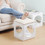 Multifunction Stackable Play Stool,Wood Stool,Pet Play Stool,Hollow Ottoman,White Finish W102743128