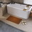 Teak Wood Bathroom Anti-slip Mat W1027P196315