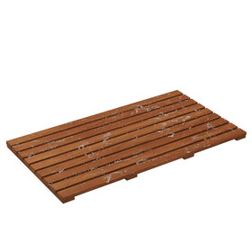 Teak Wood Bathroom Anti-slip Mat W1027P196315