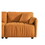 Modern Sofa loveseat, 75.6" Tech Cloth Sofa Couch, Large deep seat Sofa, loveseat with Hardwood Frame, mid-Century upholstered Sofa for Living Room, Bedroom, Apartment (Orange)-2 W1036S00030