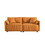 Modern Sofa loveseat, 75.6" Tech Cloth Sofa Couch, Large deep seat Sofa, loveseat with Hardwood Frame, mid-Century upholstered Sofa for Living Room, Bedroom, Apartment (Orange)-2 W1036S00030