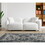 77.95" Cozy Teddy Fabric Sofa - Luxurious Plush Upholstered Couch for Ultimate Comfort and Style W1036S00052