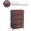 Fabric 4 Drawers Storage Organizer Unit Easy assembly, Vertical Dresser Storage Tower for Closet, Bedroom, Entryway W104143051