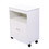 Wood Kitchen Microwave Cabinet Cart with 4 Universal Wheels and Roomy Inner Space for Home Use, White W104162894