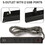 Power Strip 2PCS Surge Protector 5-Outlet with 2 USB Ports(5V/2.4A); 6ft Heavy-Duty Braided Extension Cords