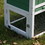 Large Wooden Rabbit Hutch Indoor and Outdoor Bunny Cage with a Removable Tray and a Waterproof Roof, Grey Green+White W104166648