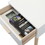 One Set of Nightstand with One Drawer, Bedside Table with Pine Legs, Convenient Cabinet, Indoors, White W1041P163371