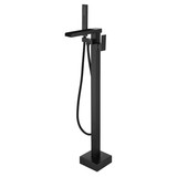 1-Handle Freestanding Bathtub Faucet with Hand Shower, Matte Black W105956040