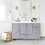 Bathroom Vanity Base Cabinet only, Single Bath Vanity in Gray, Bathroom Storage with Soft Close Doors and Drawers W1059P143342