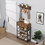 Entryway 4-tier Shoe Rack with Hall Tree, One Set Entryway Show Rack with Storage and Hooks W107164999