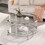 W82153572 Contemporary Acrylic Coffee Table, 32.3" Round Tempered Glass Coffee Table, Chrome/Silver Coffee Table for Living Room W107184326