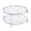 W82153572 Contemporary Acrylic Coffee Table, 32.3" Round Tempered Glass Coffee Table, Chrome/Silver Coffee Table for Living Room W107184326