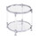 W82153571 Contemporary Acrylic End Table, Side Table with Tempered Glass Top, Chrome/Silver End Table for Living Room&Bedroom W107194357