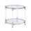 W82153571 Contemporary Acrylic End Table, Side Table with Tempered Glass Top, Chrome/Silver End Table for Living Room&Bedroom W107194357