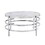 32.48" Chrome Round Coffee Table with Sintered Stone Top&Sturdy Metal Frame, Modern Coffee Table for Living Room, Silver W1071P144337
