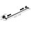 16-27 inches Adjustable Expandable Towel Bar for Bathroom Kitchen Thicken Space Aluminum Wall Mount Matte Black W108357998