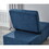 Living Room Bed Room Furniture with Blue Linen Fabric Recliner Chair Bed W1097125472