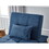 Living Room Bed Room Furniture with Blue Linen Fabric Recliner Chair Bed W1097125472