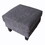 Fabric Ottoman Dark Grey W109741863