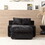 Modern Luxury Sofa Couch for Living Room Quality Corduroy Upholstery Sleeper Sofa Bed Daybed Black
