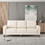 Modern Living Room Furniture Sofa in Beige Fabric 2+3 W1097S00015