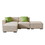 Modular Sectional Fabric Sofa (Beige) W1097S00038