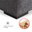 L Shape Modular Soft Fabric Sofa Filled with Down (Dark Grey) W1097S00076