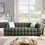 W1099S00076 Olive Green+Boucle+Light Brown+Wood+Primary Living Space