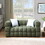 W1099S00077 Olive Green+Boucle+Light Brown+Wood+Primary Living Space