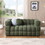 W1099S00104 Olive Green+Boucle+Light Brown+Wood+Primary Living Space