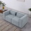 modular sofa Grayish blue chenille fabric, simple and grand, the seat and back is very soft. this is also a KNOCK DOWN sofa W1099S00111