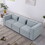 modular sofa Grayish blue chenille fabric, simple and grand, the seat and back is very soft. this is also a KNOCK DOWN sofa W1099S00113
