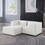 modular sofa BEIGE chenille fabric, simple and grand, the seat and back is very soft. this is also a KNOCK DOWN sofa W1099S00120