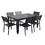 Outdoor Indoor Dining Table 59"L x 36.61"W Rectangle Aluminum Dining Table for Patio Garden Kitchen W110067858