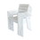 White + Aluminium + 6 chairs