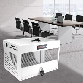 16 Bay Charging Cabinet for Laptop,Chromebook, Locking Charging Station-WHITE W110272272