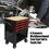 4 Drawers Multifunctional Tool Cart With Tool Set And Wooden Top W110284297