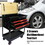 3 Drawers Multifunctional Tool Cart With Wheels And Wooden Top W110290503