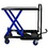 Hydraulic Lift Trolley, 500 LBS Capacity, with 4 Wheels, for Material Handling and Transportation, BLACK+BLUE W1102P194681
